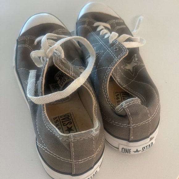 Converse One Star Size 7.5 Womens Dark Grey - Picture 4 of 4